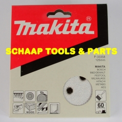 Schuurschijven 125mm P 60 white velcro per 10 verpakt | P-33358